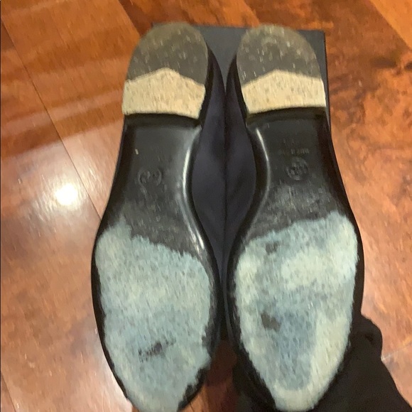 Authentic satin Chanel Navy ballet flats - Picture 3 of 6